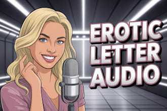 record romantic audio letters in a soft whisper or girlfriend style tone