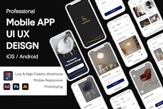 revamp mobile app design in figma, uiux for mobile app, app screenshots design