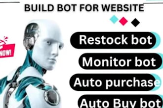 develop auto purchase bot shopping bot popmart bot auto buying bot pokemon bot