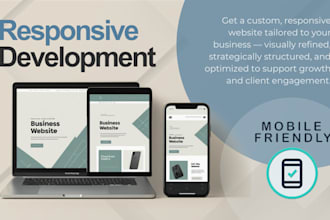 deliver a responsive website with custom visuals