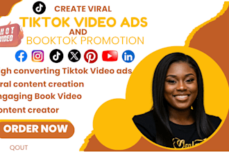do viral tiktok video ads booktok book promotion