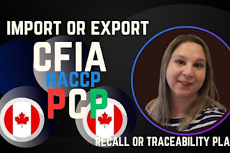 cfia haccp, pcp import, domestic and pcp export for canadian food business