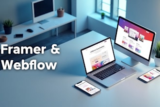 build modern, responsive websites with framer and webflow that drive results