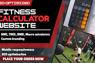 build a professional fitness calculator website with bmi, macros, or tdee tools