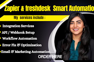 setup freshdesk freshservice zendesk flodesk zapier automation freshworks