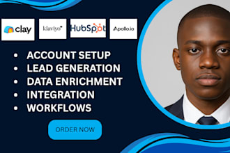 automate with clay, apollo, hubspot, or klaviyo