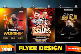 design a stunning church event flyer in just 8 hours