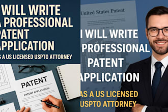 write a professional patent application as a US licensed uspto attorney