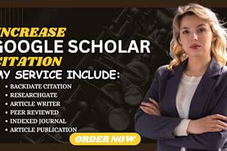 increase google scholar citation backdated citation  peer review article writing