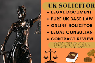 be your UK solicitor for legal contracts, document review, and demand letters