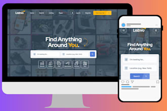 build classified ads website with responsive