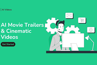 create ai movie trailer ai cinematic video ai video creator with kling, veo3 etc