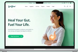 prebiotic and probiotic supplements shopify store gut digestive health website