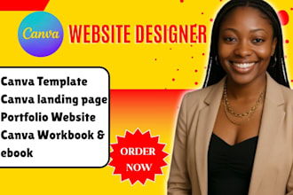 design canva website canva workbook canva template landing page canva ebook ugc
