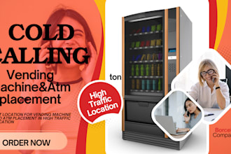 cold calling vending machine, cold caller, vending machine locator, cold caller