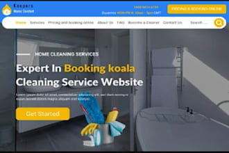 design house cleaning, junk removal, hvac, pest control, office cleaning website