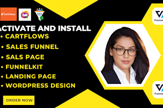 do cartflows sales funnel sales page funnelkit  landing page wordpress design