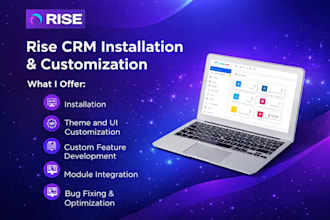 install, customize, and extend rise CRM for your business