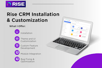 install, customize, and extend rise CRM for your business