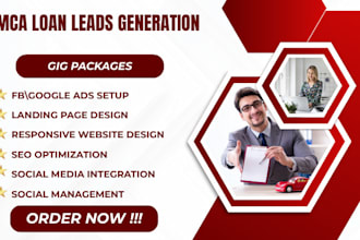 mca loan leads  mca business loan leads, facebook ads, google ads, video ads