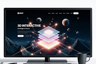 build interactive 3d animated website using gsap, scrolltrigger, threejs