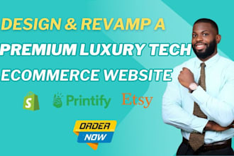 design a luxury tech website or premium ecommerce store that convert, google ads