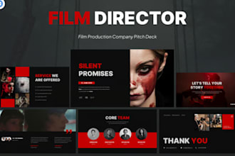 design film pitch deck and movie presentation for TV web series