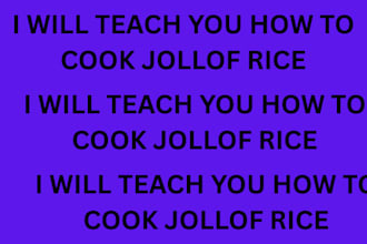teach you how to cook jollof rice