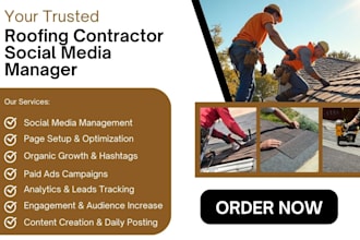 be your roofing construction solar contractor social media marketing manager