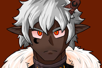 draw an amazing character icon for your youtube or twitch