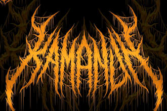 design logo death metal style