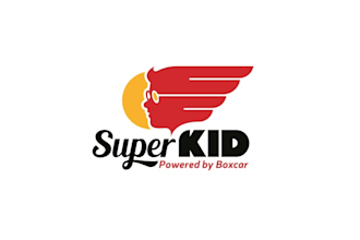 design unique super kid logo