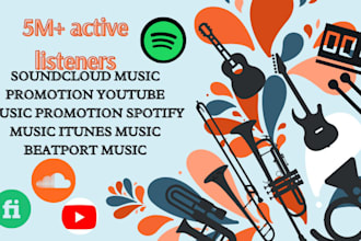 spotify music promotion soundcloud music promotion youtube music itunes beatport