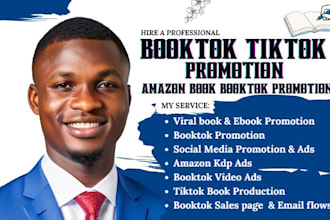 promote your book or ebook on my booktok tiktok account