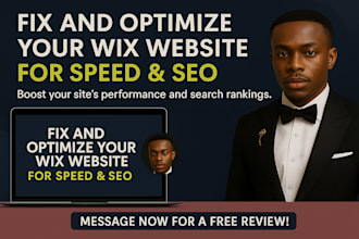 fix and optimize your wix website for speed and SEO