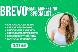 create brevo setup brevo email newsletter automation campaign landing page