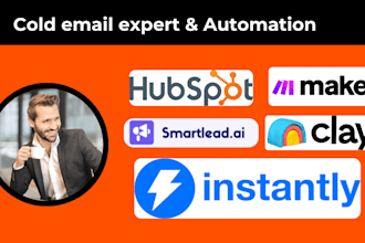 instantly ai hubspot clay com cold email campaign for automation workflow