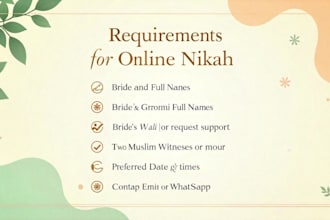 be your trusted imam for a valid and smooth online nikah ceremony
