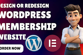 build wordpress membership website online course website kajabi website