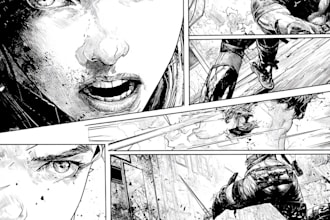 draw detailed nsfw comics, comic page comic book cover