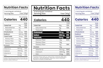 design professional nutrition facts of supplement label for your product
