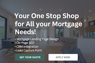 design mortgage real estate loan websites mortgage leads business landing page