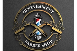 design a custom barber shop, beard, or haircut logo