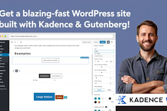 create fast wordpress site using kadence and gutenberg
