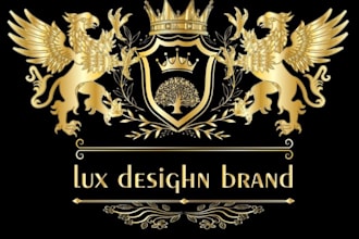 do vintage luxury heraldic crest logo design