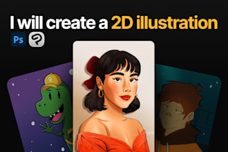 create a 2d illustration