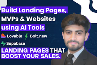 build websites and mvps using lovable, bolt new and supabase