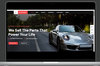 design car interior and exterior accessories shopify store auto vehicle website
