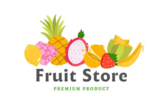 design super fruit logo