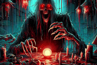 do horror concept art for games and animation or movies